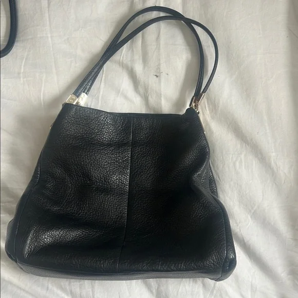 COACH Elegant Black Leather Tote Bag - Picture 1 of 12